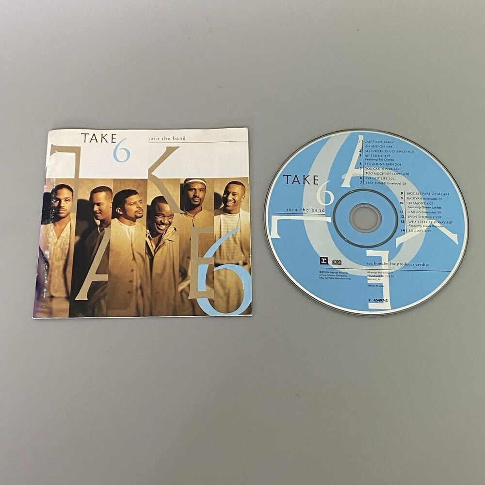 Take 6 Join The Band CD Gospel Jazz Vocal Group Reprise Tested Clean Disc